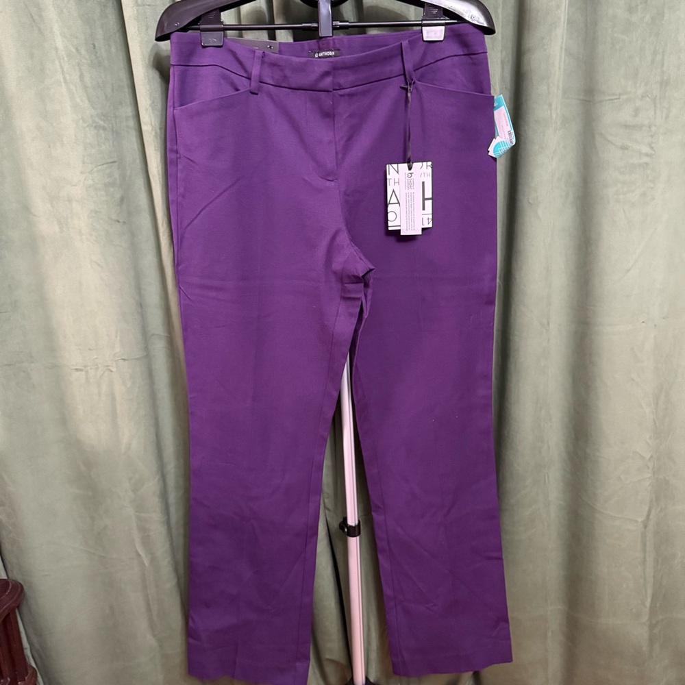 41 Hawthorn Plum Straight-Leg Dress Pants